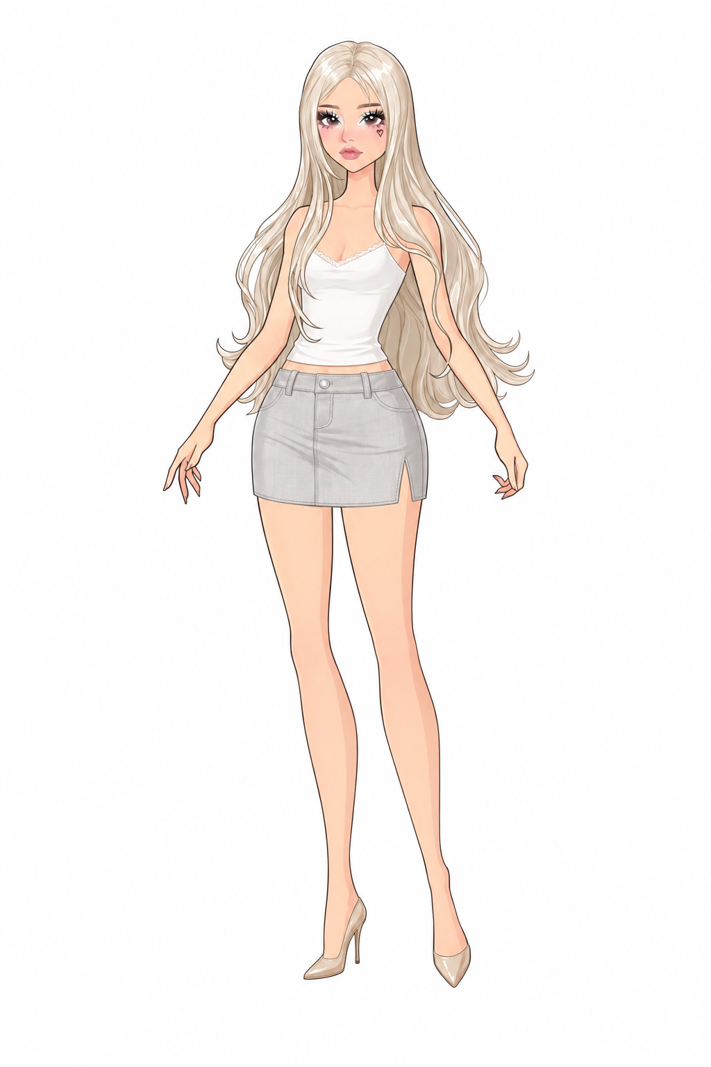 Fashion dress-up model